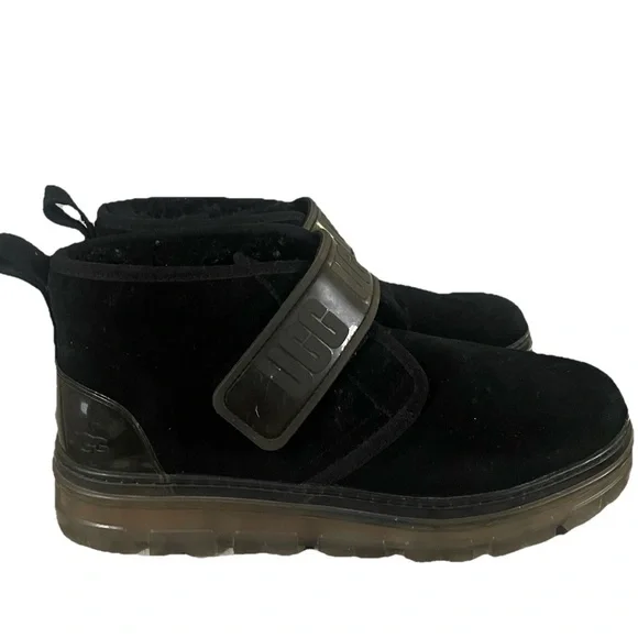UGG Neumel Strap Boots Womens 10 Suede Shearling Lined Cozy Winter Shoes Warmed - Picture 6 of 6